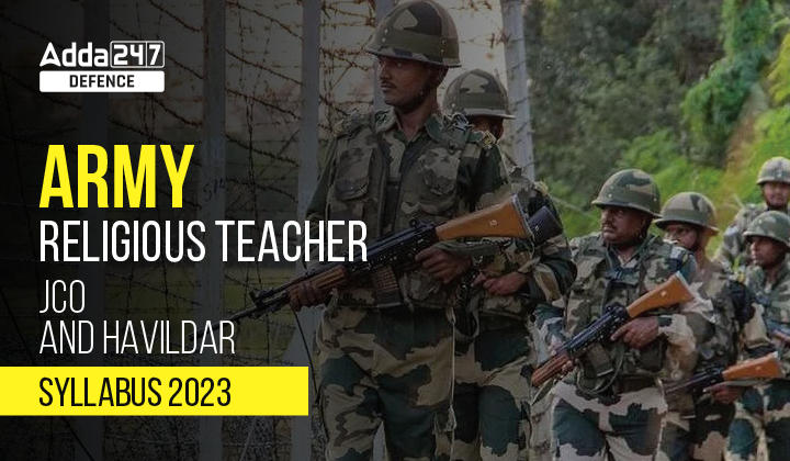 Indian Army Religious Teacher JCO and Havildar Syllabus 2023_30.1