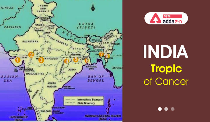 India Tropic Of Cancer Passes Through 6128