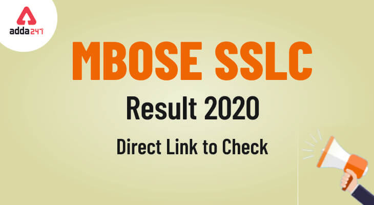 MBOSE SSLC 10th Result 2020: Check Toppers List, Meghalaya Class 10 Result @mbose.in_30.1