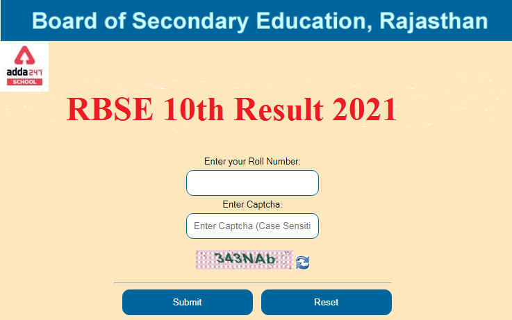 RBSE Class 10th Result Declared at www.rajresults.nic.in 2021_30.1