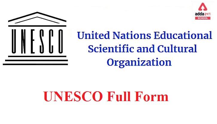 UNESCO Full Form | adda247_30.1