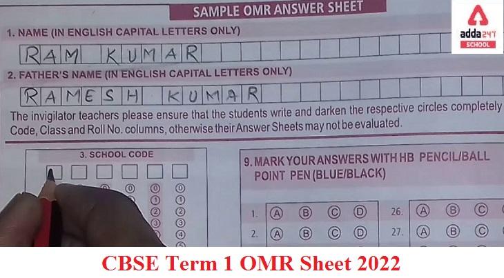 CBSE Term 1 Board Exams 2022: How to fill CBSE Term 1 OMR sheet?_30.1
