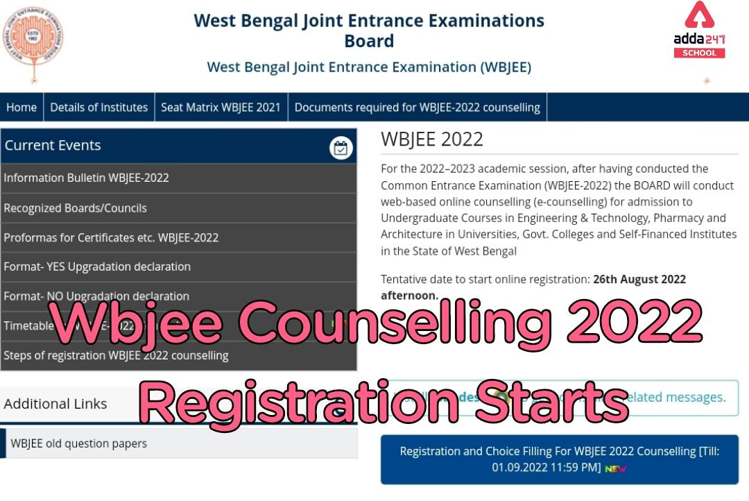 WBJEE Counselling 2022: Date, Fees, Registration Process_30.1