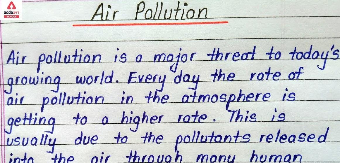 essay on pollution 1000 words