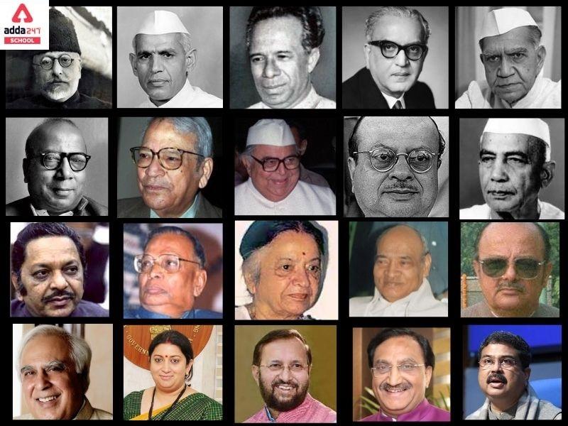 education-ministers-of-india-since-independence-1947-2022