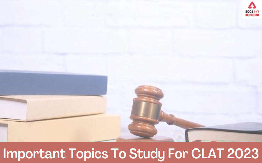 Important Topics To Study For CLAT 2023_30.1
