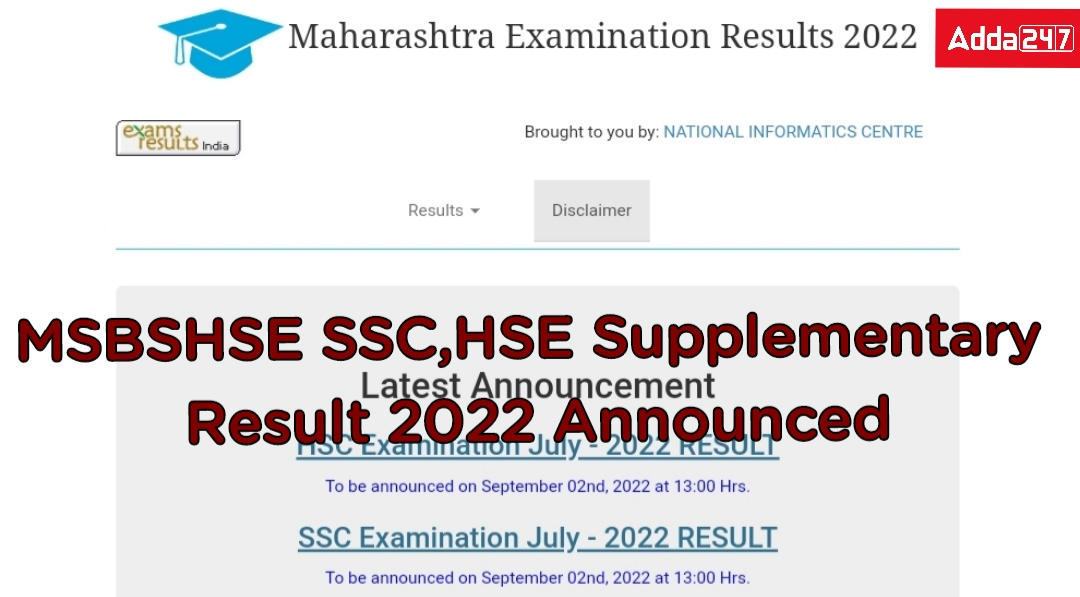 Maharashtra SSC, HSC Supplementary Result 2022: Date, Link, Official Website_30.1