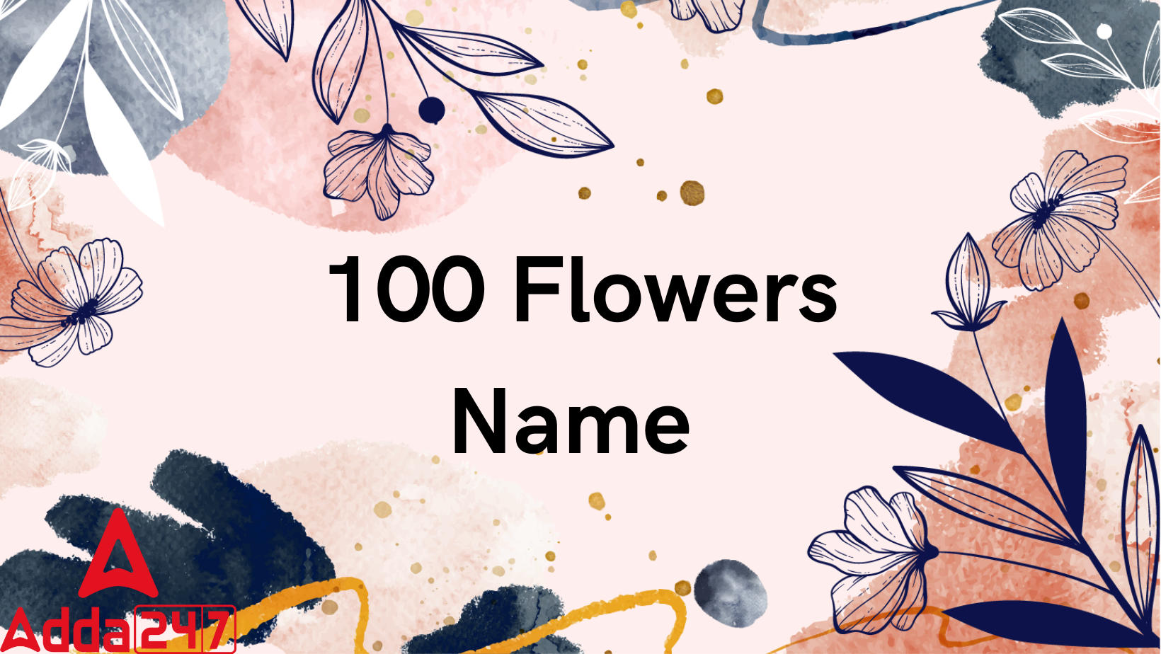 100 Flowers Name in English & Hindi PDF