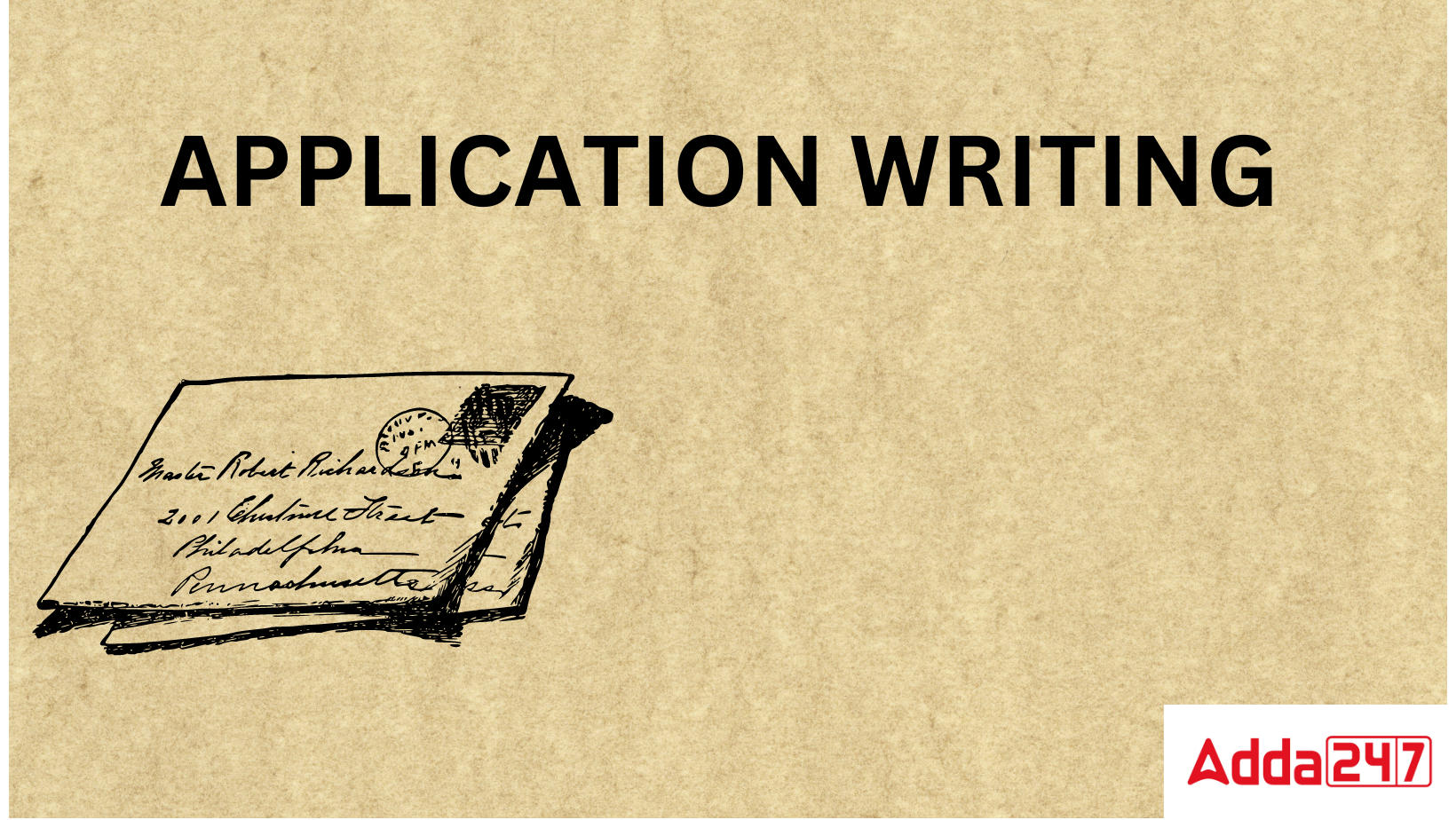 pattern of application writing in english