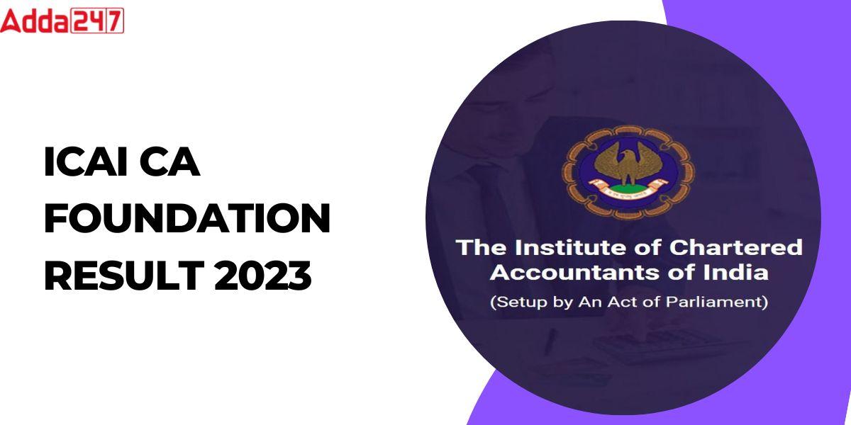 ICAI Foundation Result Dec 2022, Out Today @ icai.org_30.1
