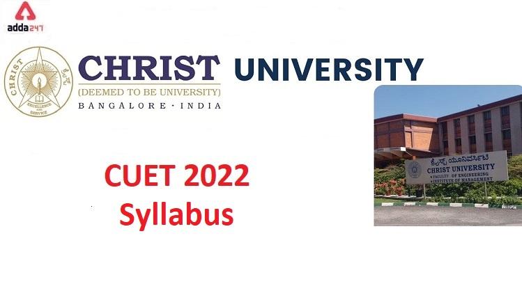 Christ University CUET Syllabus 2022_30.1