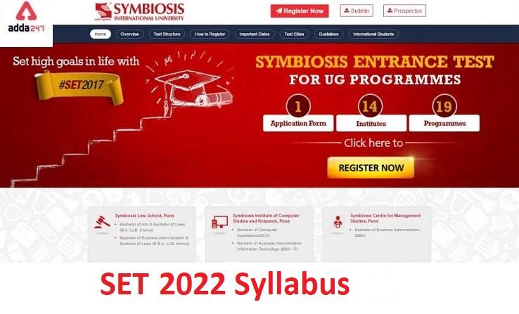 SET Syllabus 2022: Download PDF_30.1