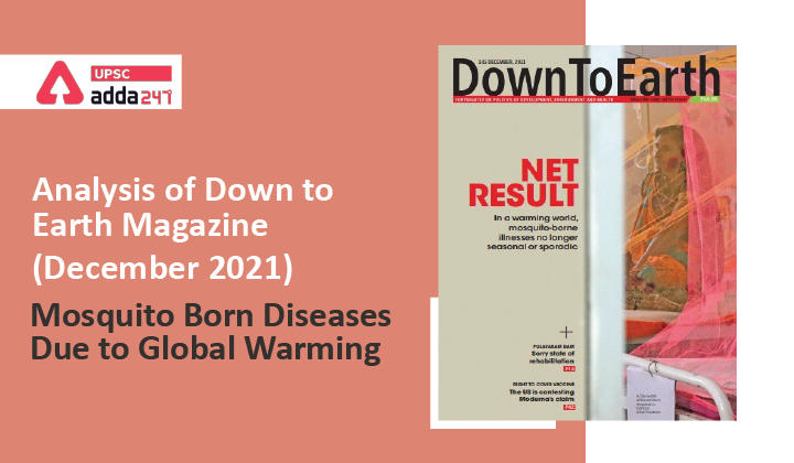 Analysis of Down to Earth Magazine: ''Mosquito Borne Diseases due to Global Warming''_30.1