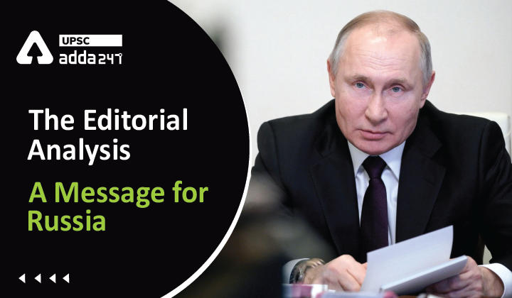 The Editorial Analysis: A Message for Russia_30.1