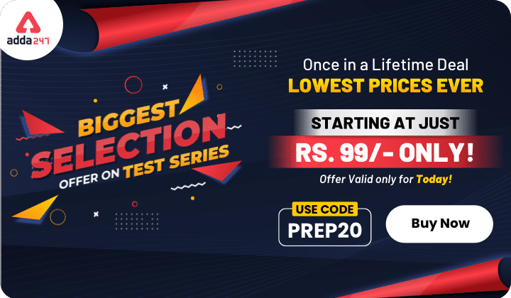 Biggest Selection Offer on Test Series for All Exams | Prices Starting @99 | Limited Time Offer_30.1