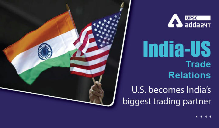 भारत-अमेरिका व्यापार संबंध- अमेरिका भारत का सबसे बड़ा व्यापारिक भागीदार बना_30.1