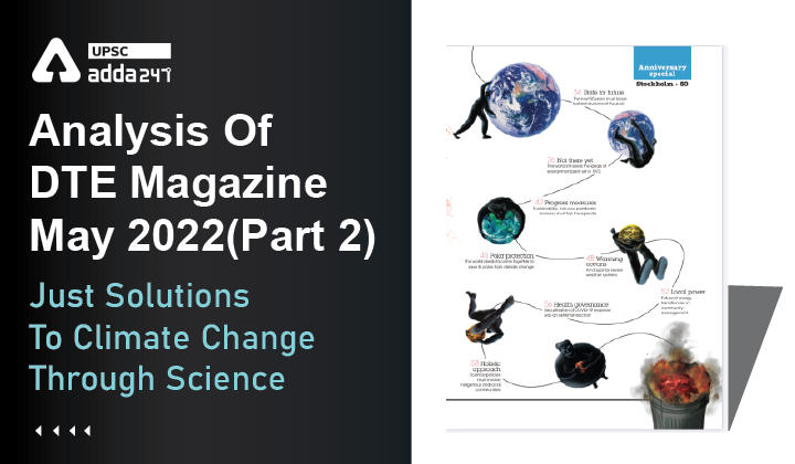 Analysis Of DTE Magazine: Just Solutions To Climate Change Through Science_30.1