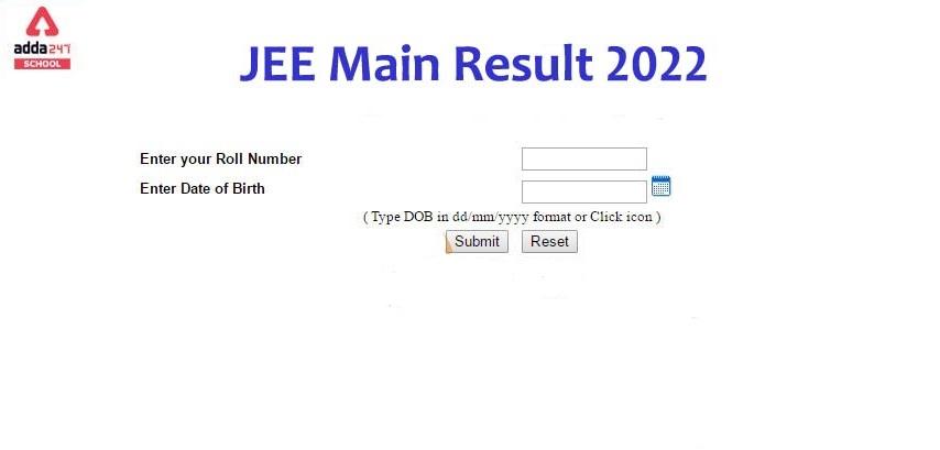 JEE Main Result 2022 Session 2 Declared @ jeemain.nta.nic.in_30.1