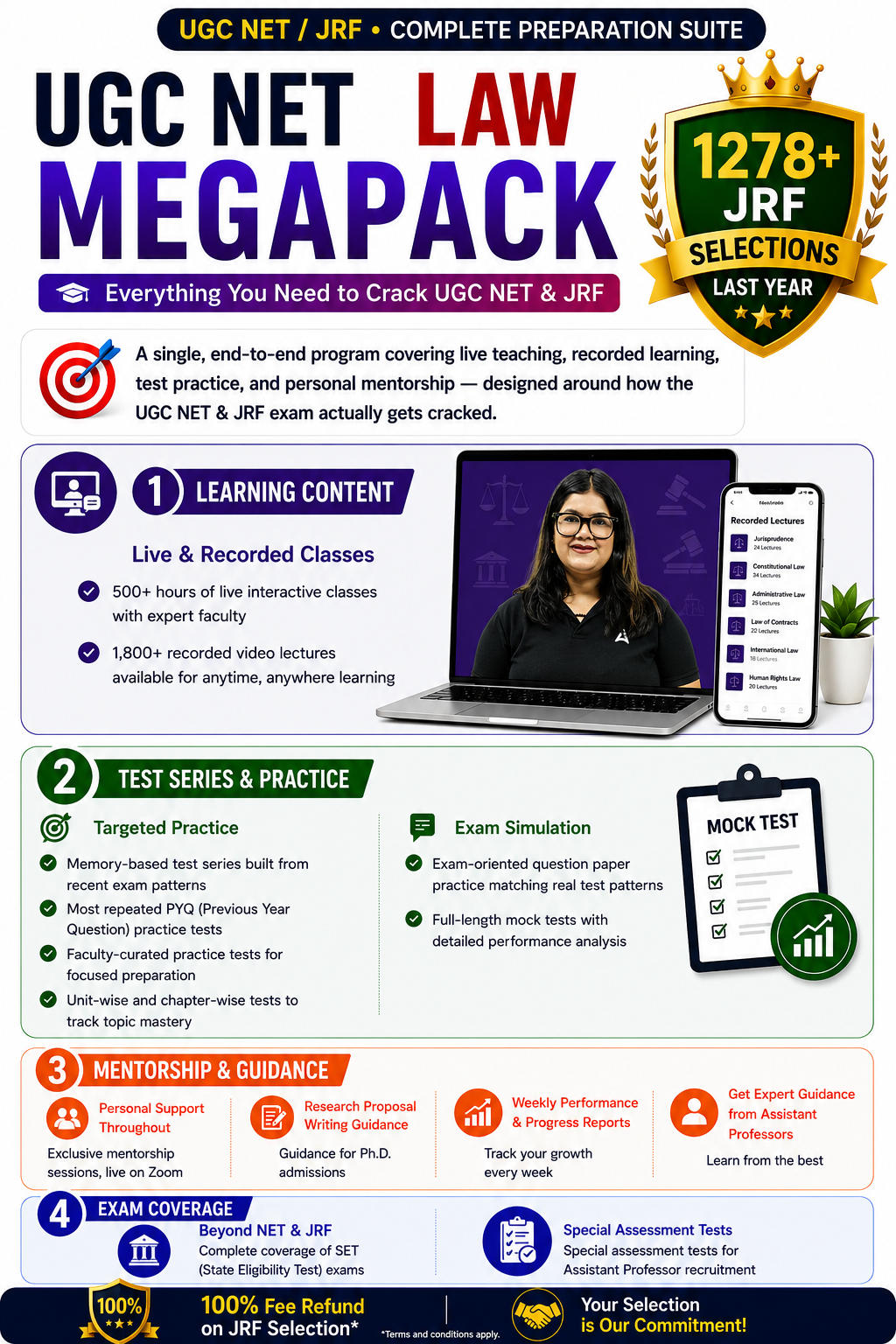 UGC NET LAW MEGA PACK (LIVE CLASS | TEST SERIES | VIDEOS)