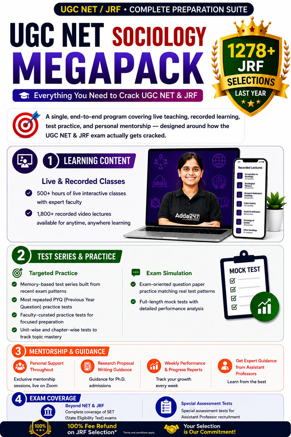 UGC NET SOCIOLOGY MEGA PACK (LIVE CLASSES | TEST SERIES | VIDEOS)