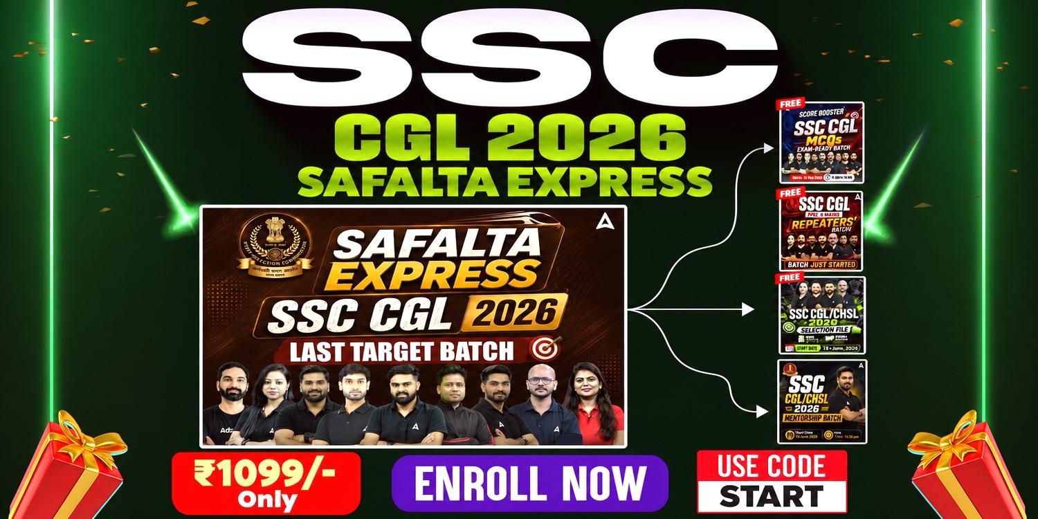 SSC CGL - Safalta Express Target Batch 2026 with Test Series and Ebook | Hinglish | Online Live Classes By Adda247