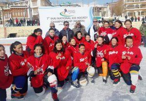 Ladakh wins 7th National Ice Hockey Championship women trophy_40.1
