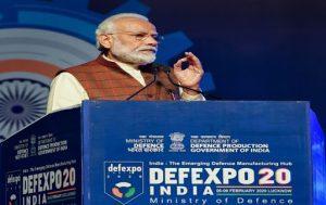 Prime Minister of India sets target at DefExpo of 5 billion dollar USD in upcoming 5 years_4.1