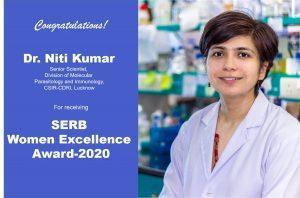 Dr. Niti Kumar to be honoured with SERB Women Excellence Award-2020_4.1
