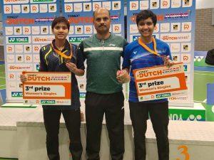 Tasnim & Mansi wins bronze at BWF Yonex Dutch Junior International_40.1