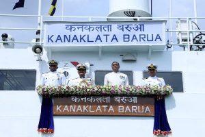 Indian Coast Guard Vessel Karnaklata Barua commissioned at Kolkata_4.1