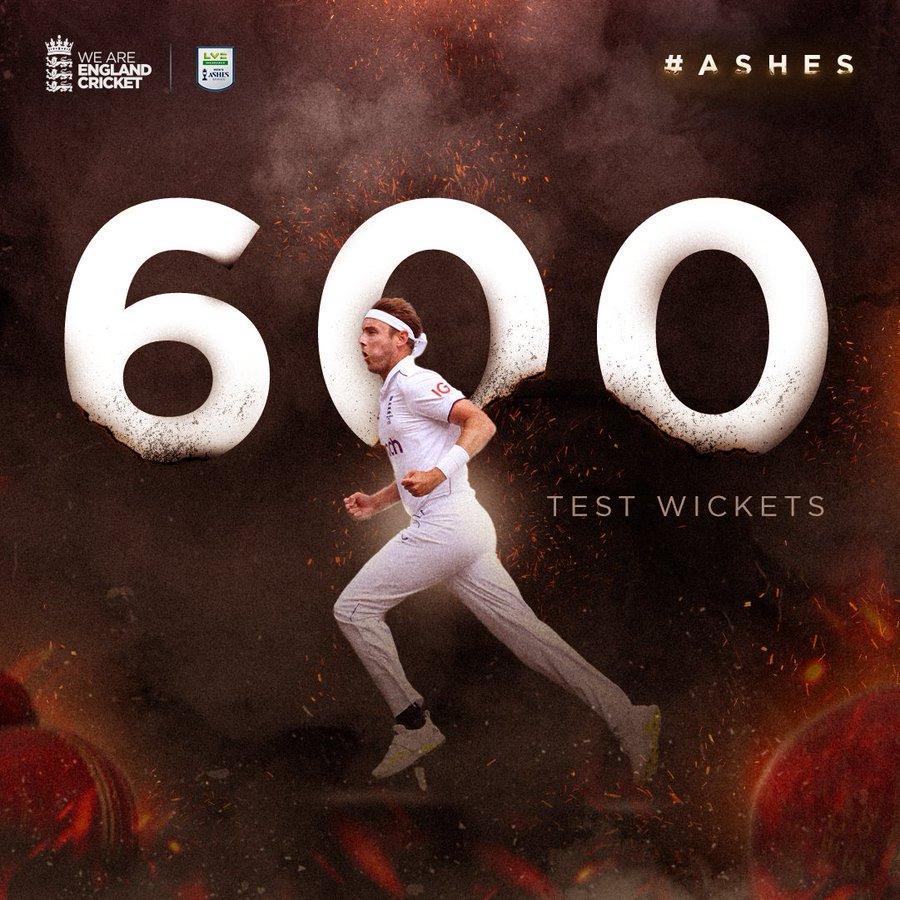 Stuart Broad, the second fast bowler to take 600 wickets in Test cricket_4.1
