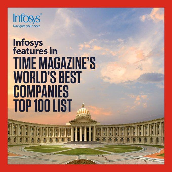 Infosys in TIME's 'The World's Best Companies of 2023' List