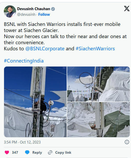First Ever Mobile Tower Installed At Siachen Glacier By The Indian Army_4.1