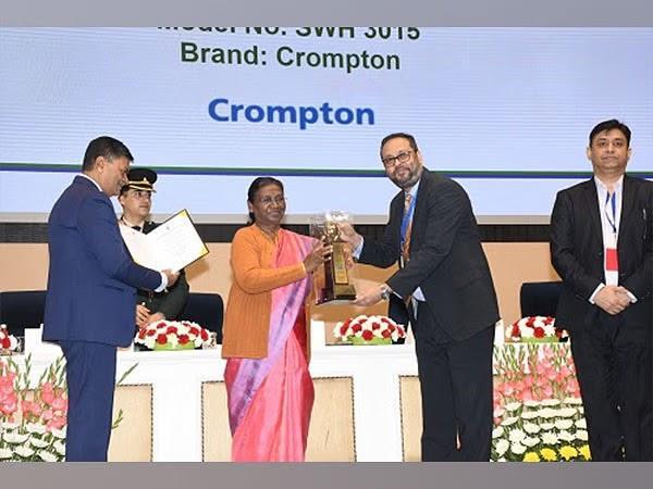 President Droupadi Murmu Awards Crompton for Energy Conservation 2023