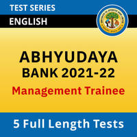 Abhyudaya Co-Operative Bank 2021-22 Management Trainee Exam Full Length Test Series