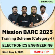 Mission BARC 2023 Training Scheme (Category-I) Electronics Engineering | Bilingual | Online Live Classes by Adda247