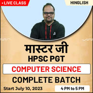मास्टर जी | HPSC PGT Computer Science Complete Batch | Hinglish | Online Live Classes By Adda247
