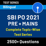 Topic Wise 2021 Test Series | SBI PO | Pre + Mains (Test Series)