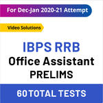 IBPS RRB Test Series 2020-21 RRB Scale-I Prelims Online Test Series