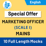 IBPS SO Marketing Officer Scale-I Mains 2020/21 Online Test Series (Special Offer)