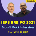IBPS RRB PO 2021 1-on-1 Mock Interview Batch | Bilingual Live Classes By Adda247