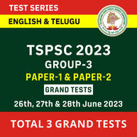 TSPSC GROUP-4 Paper-1 and Paper-2 Grand Tests 2023 in English and Telugu by Adda247