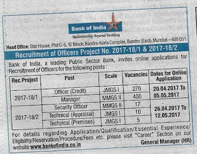 Bank of India Specialist Officers (SO) 2017-18 Recruitment Out | Latest Hindi Banking jobs_4.1