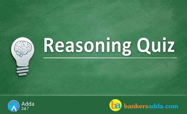 Reasoning Quiz for Dena Bank PO 2018: 4th May 2018