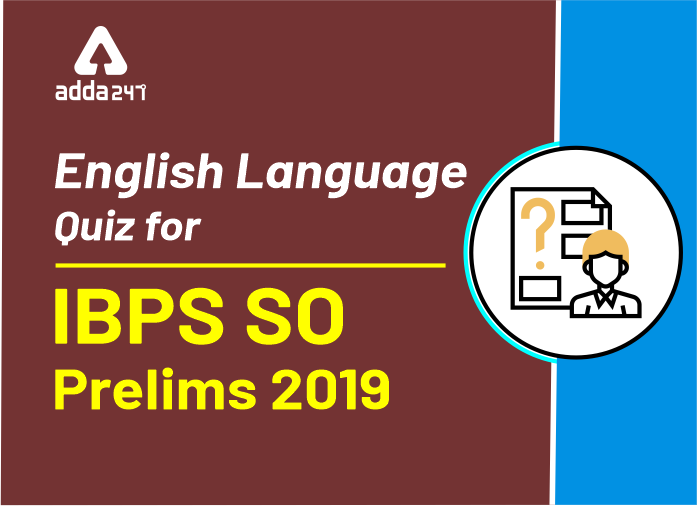 English Quiz for IBPS SO Pre(19th December) | Latest Hindi Banking jobs_3.1