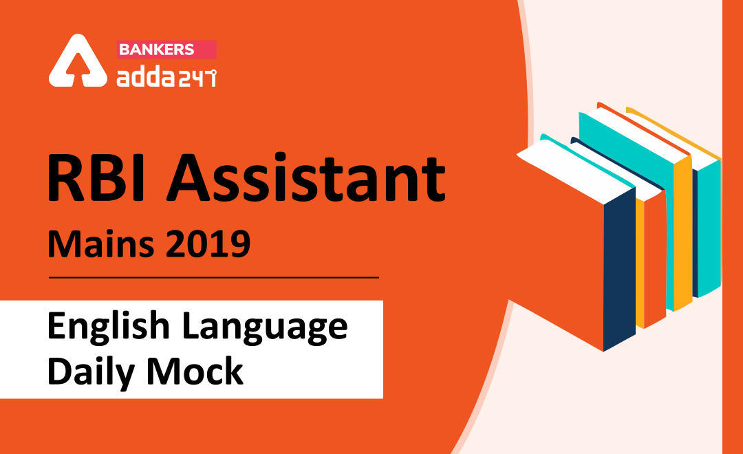 RBI Assistant Mains Daily English Mock 19th February 2020 Miscellaneous Practice Set | Latest Hindi Banking jobs_3.1