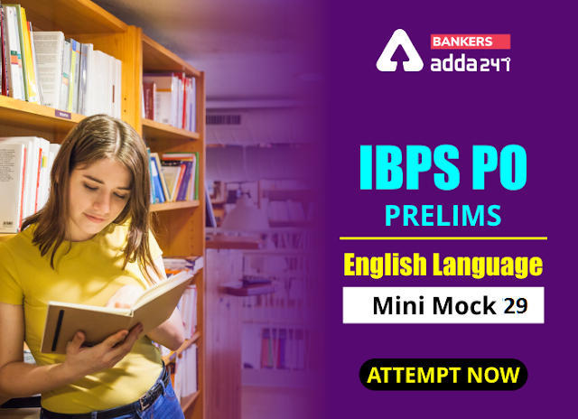 IBPS PO Prelims English Language Mini Mock Test 29- Miscellaneous | Latest Hindi Banking jobs_3.1