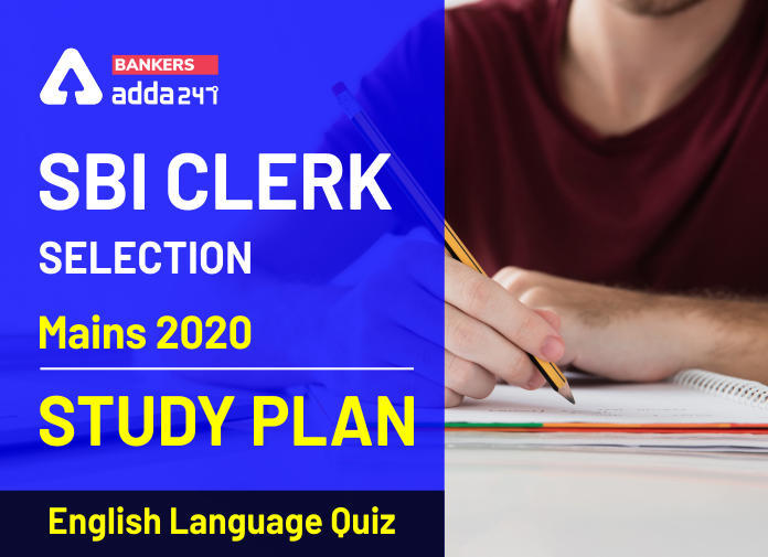 English Quiz for SBI Clerk Mains 2020, 23rd September- Practice Set | Latest Hindi Banking jobs_3.1