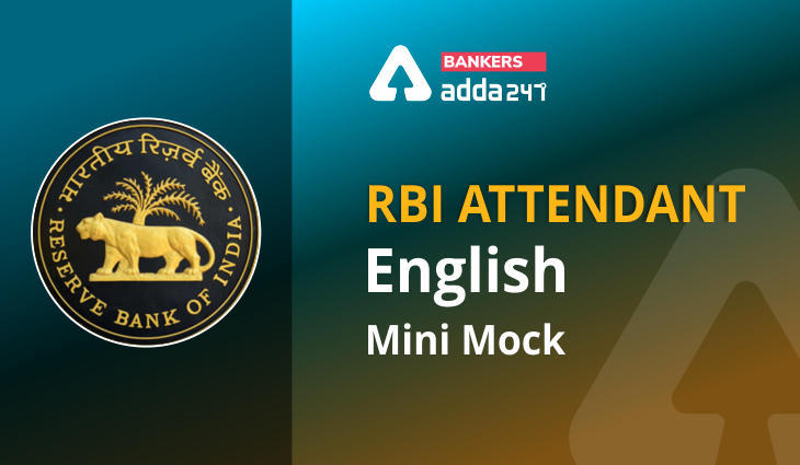 English Language Quiz for Rbi Attendant 2021- 3rd March | Latest Hindi Banking jobs_3.1