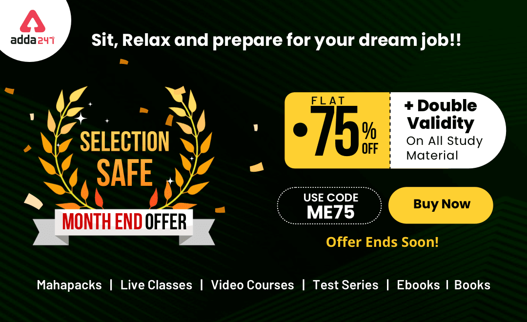 Last Day of Selection-Safe Month End Offer : FLAT 75% OFF + Double Validity On All Products | Latest Hindi Banking jobs_3.1